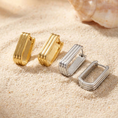 Minimalist U-Shaped Hoop Earrings