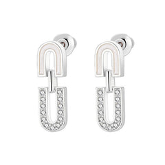 Nadine Vintage-Inspired Mother-of-Pearl Hoop Earrings