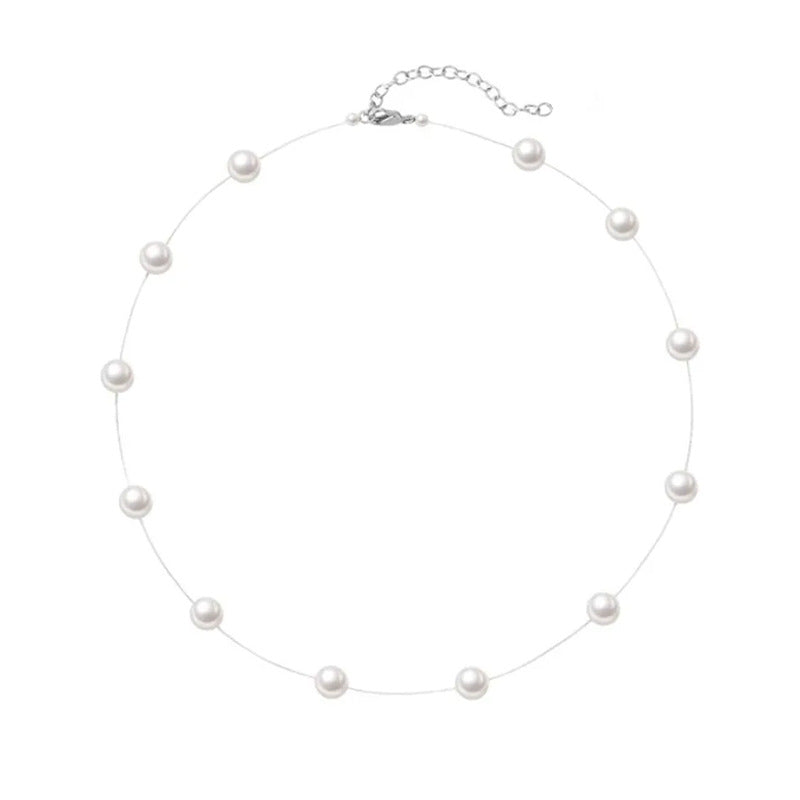 Daphne Pearl Stardust Choker Necklace