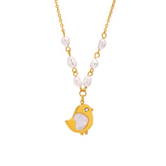 Freshwater Pearl Shell Chick Necklace