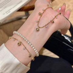 Camille Dainty Pavé Heart Bracelet