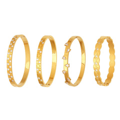 Cubic Zirconia Geometric Bangle Collection
