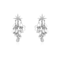 Camille Pavé Star Drop Earrings