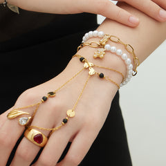 Bear & Heart Pearl-Accent Bracelets