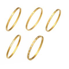 Cubic Zirconia Slim Clasp Bangle Bracelets
