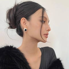 Daphne Vintage-Inspired Pavé Stud Earrings No. 420987