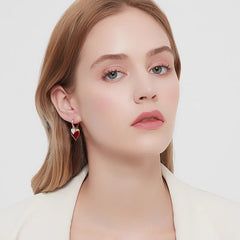 Nicolette Pavé Heart Stud Earrings No. 554875