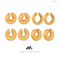 Sculptural Geometric Ear Cuffs