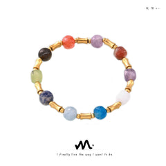 Multicolor Natural Stone Beaded Bracelet