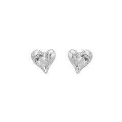 Nadine Organic Heart Stud Earrings