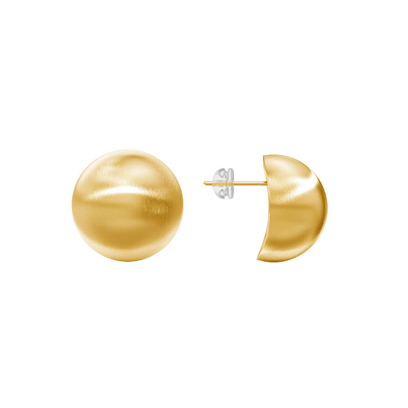 Nadine Brushed Stud Earrings