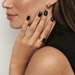 Camille Vintage-Inspired Oval Huggie Earrings