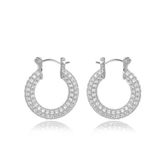 Daphne Vintage-Inspired Pavé Hoop Earrings No. 832827