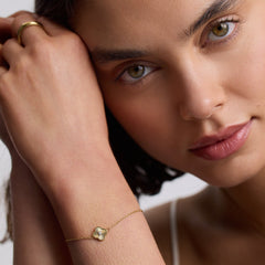 Pleated Clover Bracelet