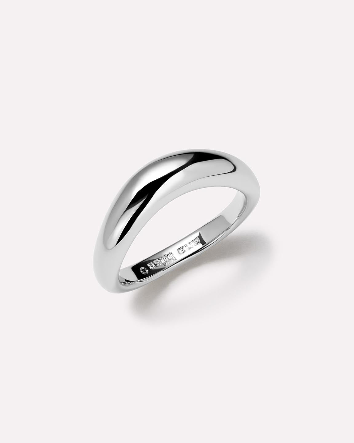 Rhodium Plated Band Rings For Women Ana Luisa Stevie Silver