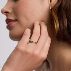 Pavé Curve Stacking Ring