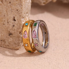 18K Gem Pop Ring