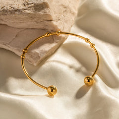 Beaded Cuff Bangle Bracelet