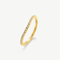 Pavé Curve Stacking Ring