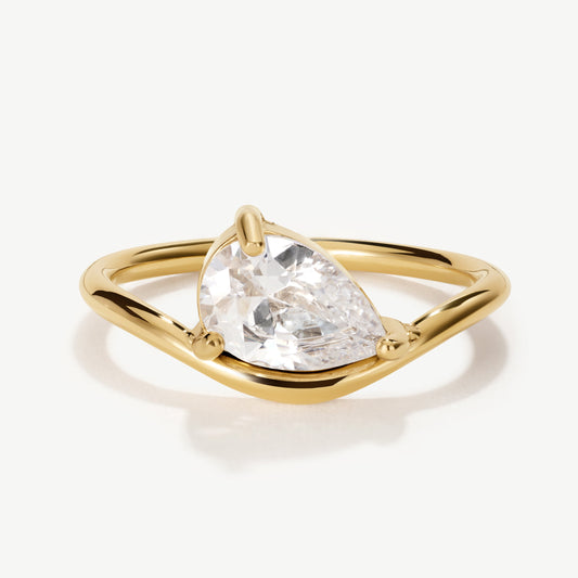 Pear Promise Ring