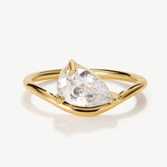 Pear Promise Ring