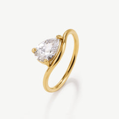 Pear Promise Ring