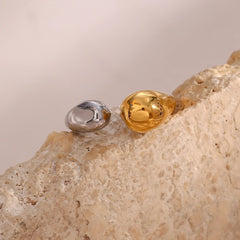 Modern Two Tone Droplet Ring