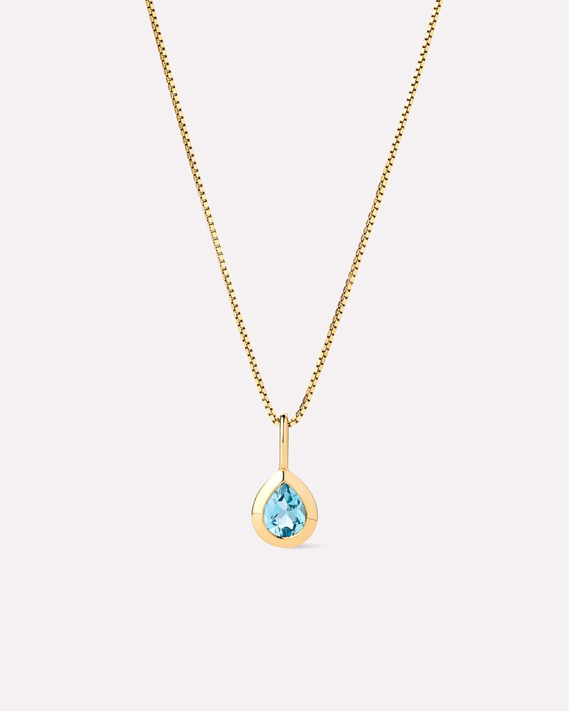 Solid Gold Amethyst Blue Sapphire Blue Topaz Yellow Citrine Semi Precious Stones Birthstones Pendant Necklaces For Women Ana Luisa Teardrop Necklace Blue Topaz