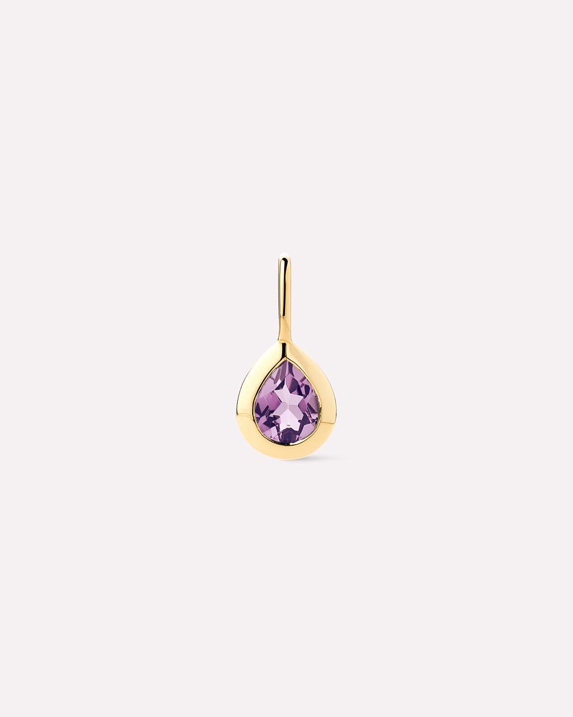 Solid Gold Amethyst Blue Sapphire Blue Topaz Yellow Citrine Semi Precious Stones Birthstones Pendants Necklace Charms For Women Ana Luisa Teardrop Charm Amethyst