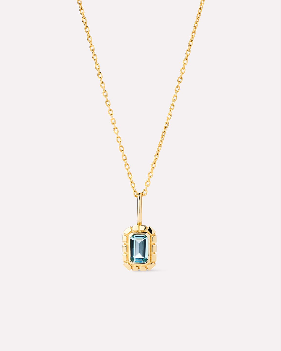 Solid Gold Amethyst Green Sapphire Blue Topaz White Sapphire Semi Precious Stones Pendant Necklaces For Women Ana Luisa Heirloom Necklace Blue Topaz