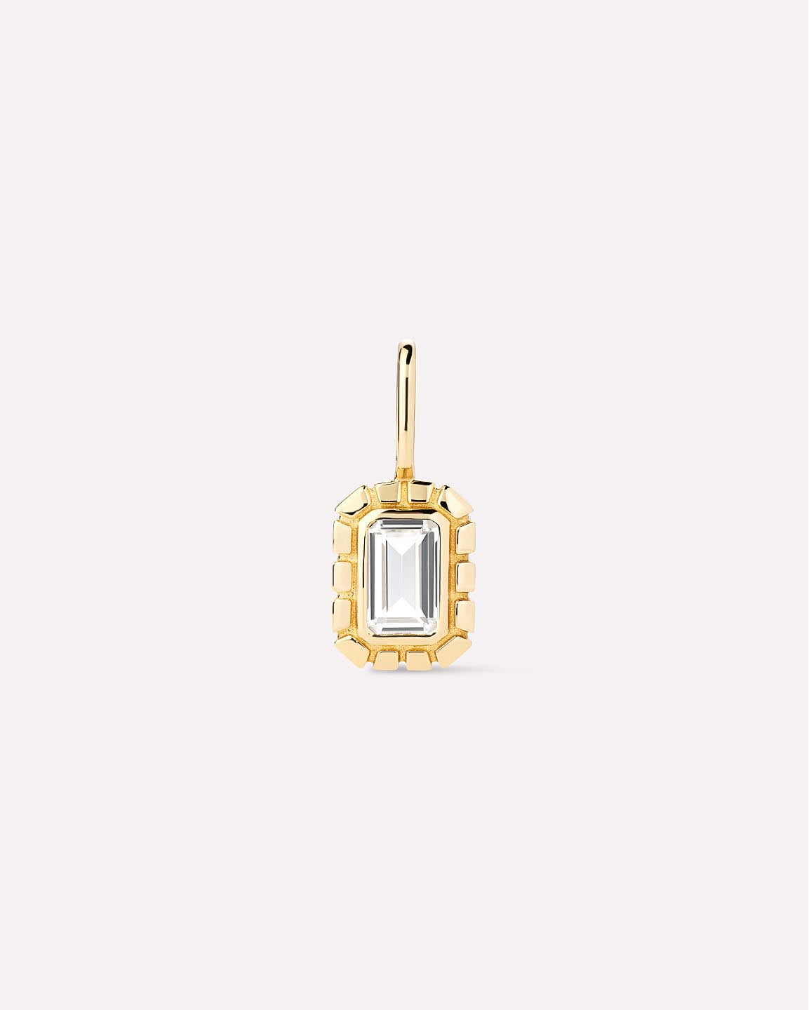 Solid Gold Amethyst Green Sapphire Blue Topaz White Sapphire Semi Precious Stones Pendants Necklace Charms For Women Ana Luisa Heirloom Charm White Sapphire