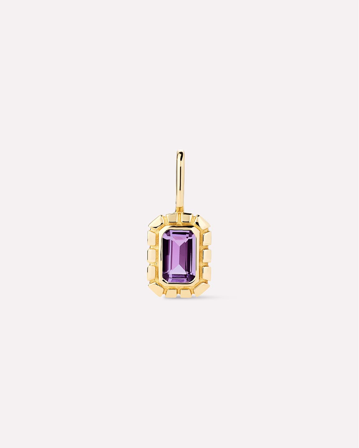 Solid Gold Amethyst Green Sapphire Blue Topaz White Sapphire Semi Precious Stones Pendants Necklace Charms For Women Ana Luisa Heirloom Charm Amethyst