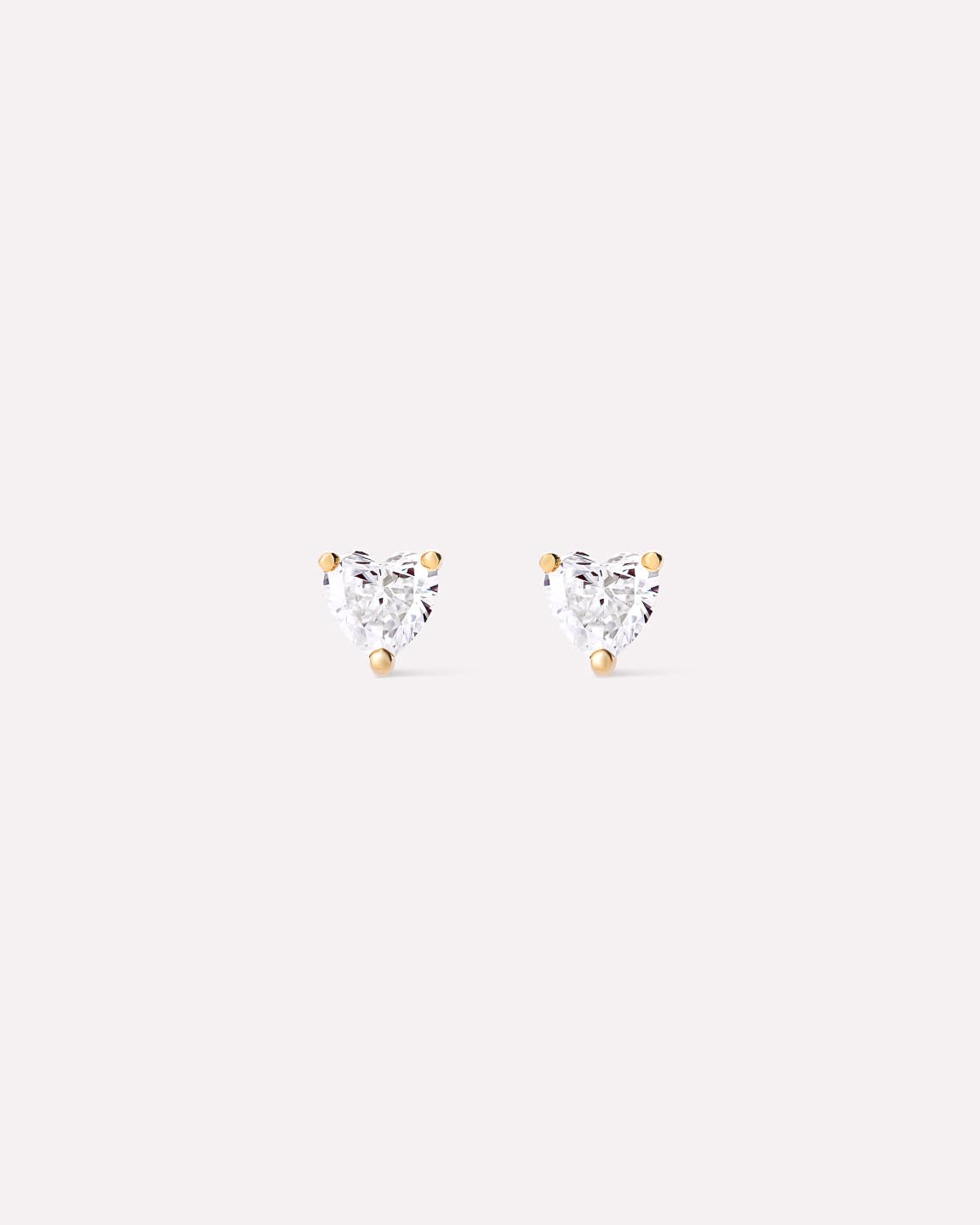 Solid Gold Diamond Fine Delicate Love Stud Earrings For Women Ana Luisa Gold Diamond Heart Studs