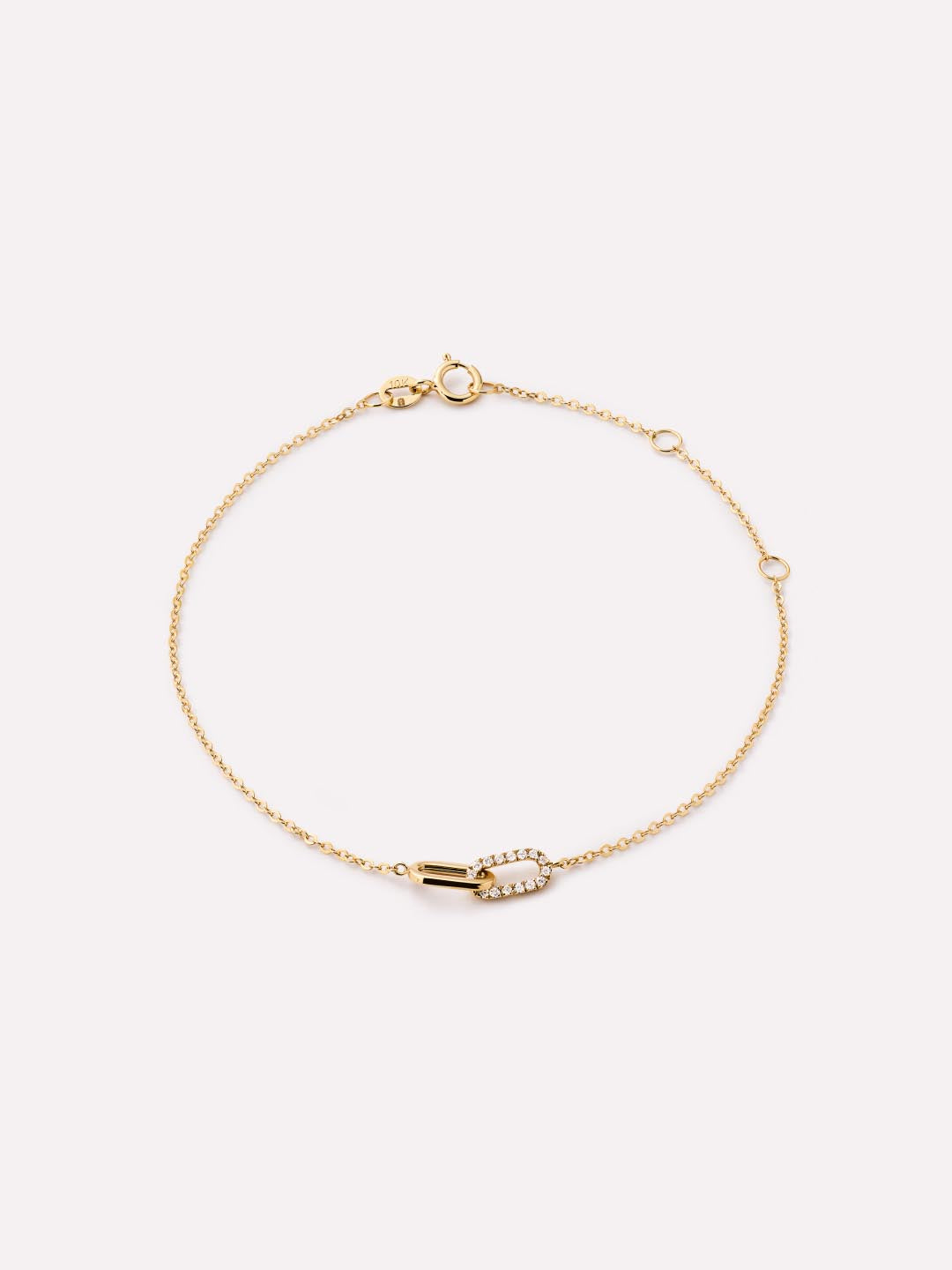 Gold Bracelet - Gold Twisted Link Bracelet