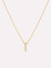 Solid Yellow Gold - Diamond Aurora Necklace