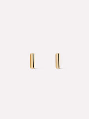 Gold Stud Earrings - Bar Studs