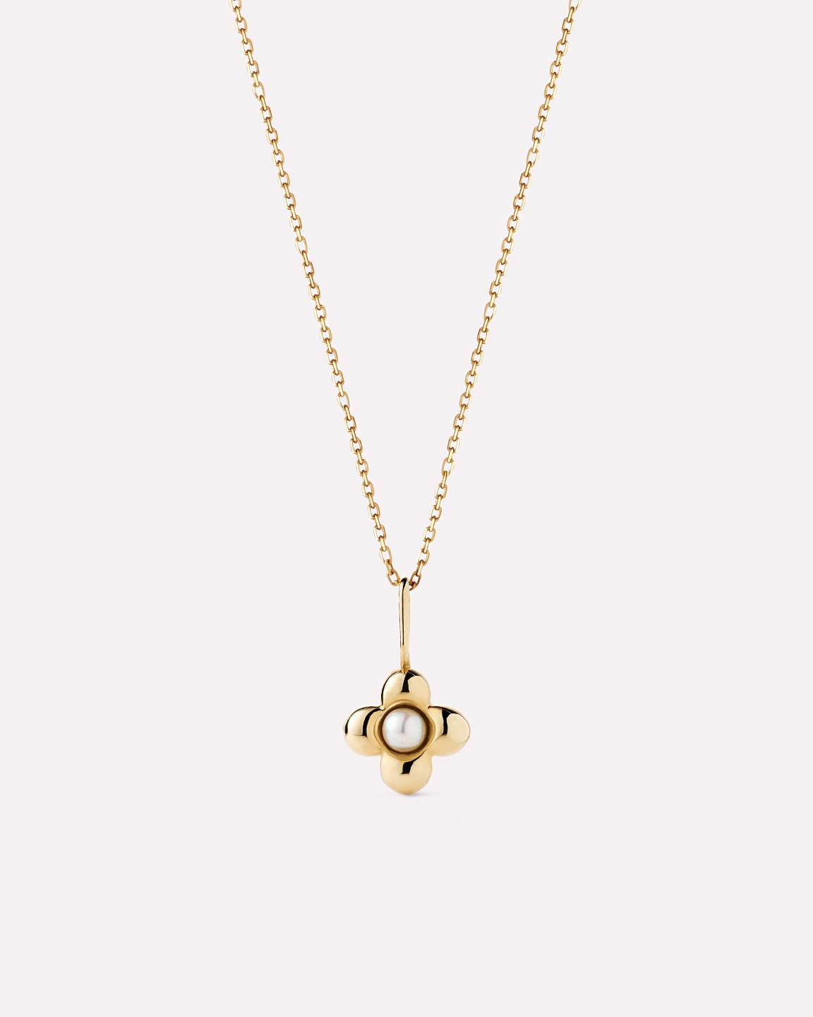 Solid Yellow Gold - London Blue Topaz Mini Liora Necklace