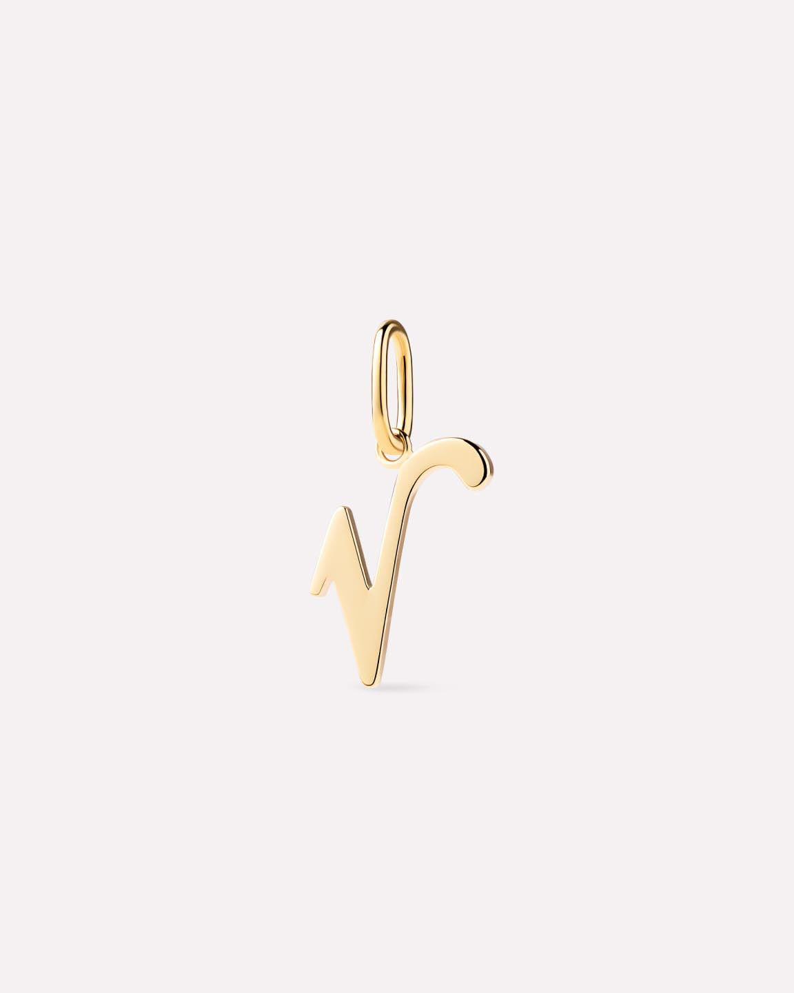 Gold Pendant - Gold Letter Charm