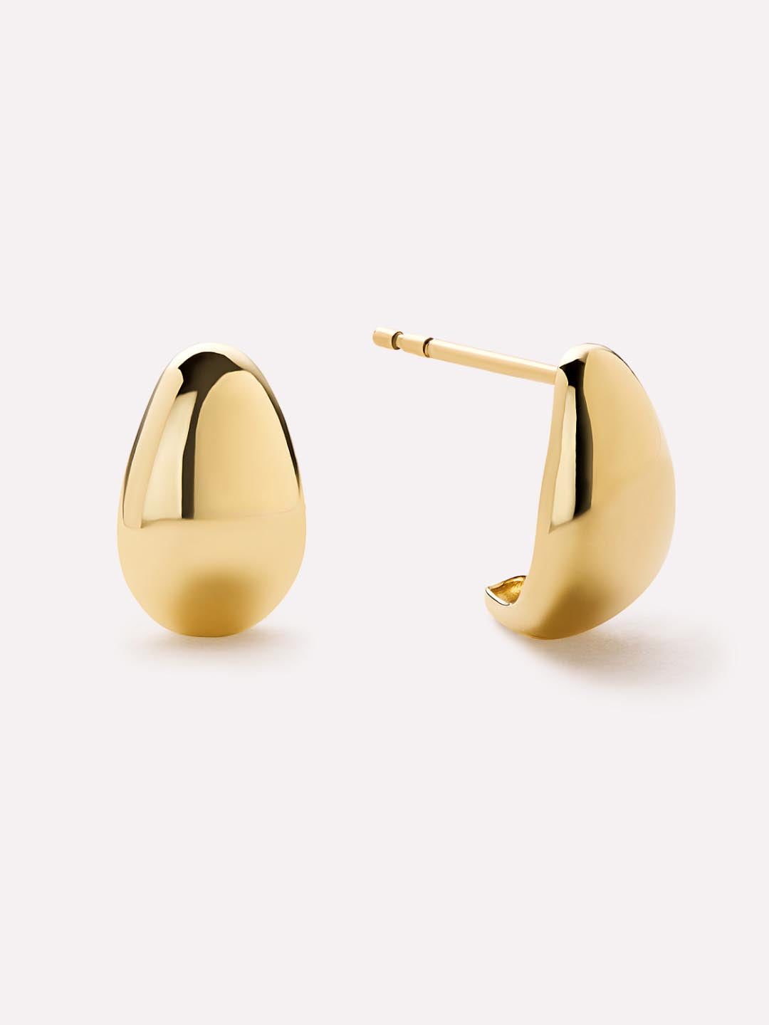 Gold Stud Earrings - Gold Mini Teardrop Studs