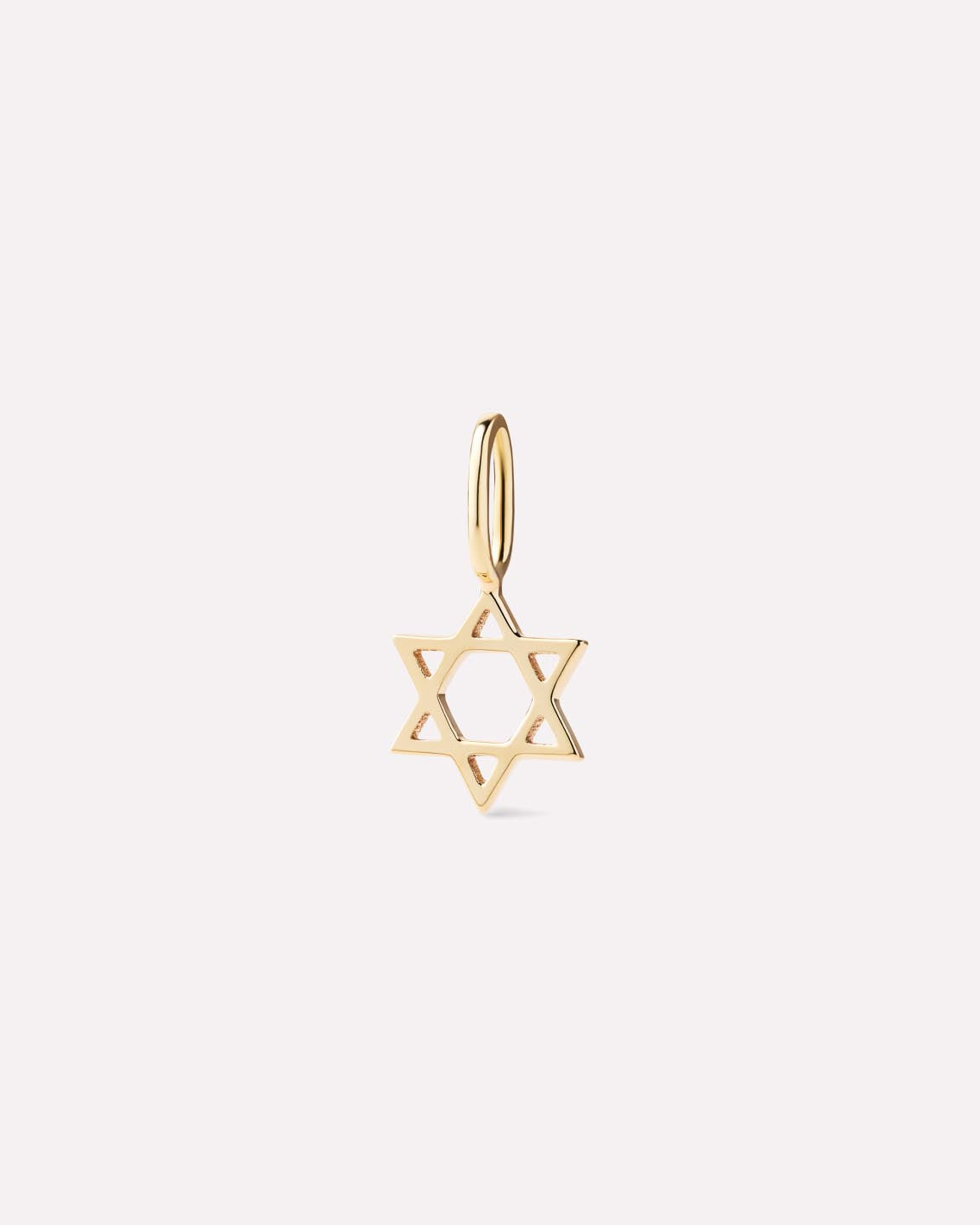 Solid Yellow Gold - Star of David Charm
