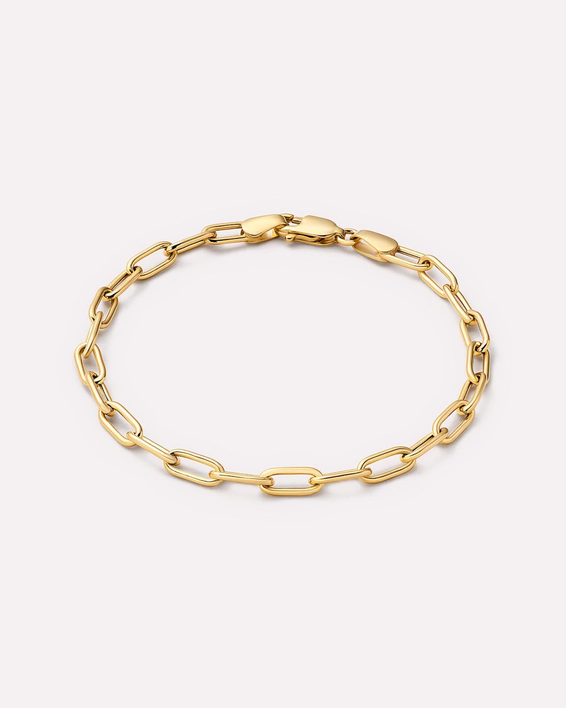 Gold Chain Bracelet - Gold Paperclip Bracelet