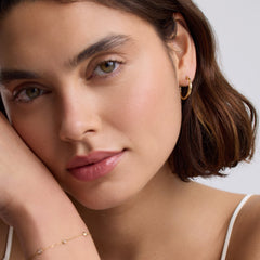 Tiered Gold Hoops