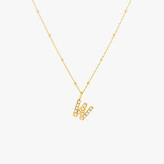 Pearl Initial Necklace