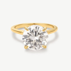 Round Solitaire Diamond-Inspired Ring 3ct