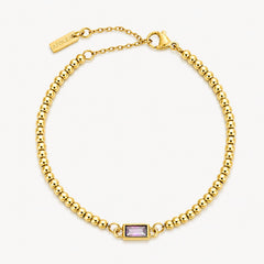 Beaded Birthstone Bracelet