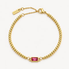 Beaded Birthstone Bracelet