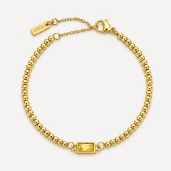 Beaded Birthstone Bracelet