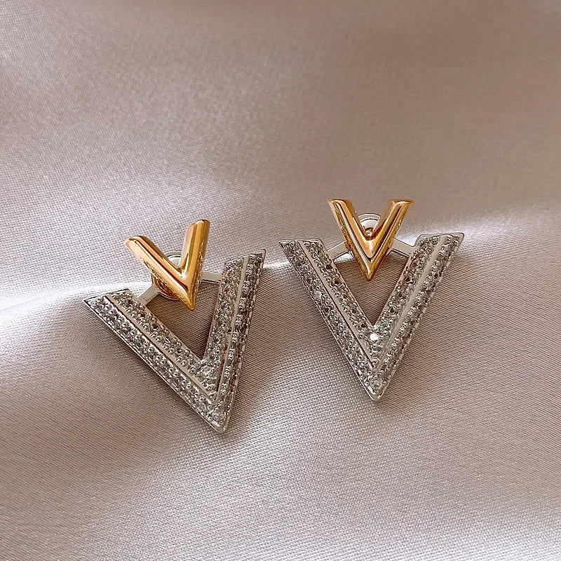 Classic Double V "Veinci" Earrings - Veinci