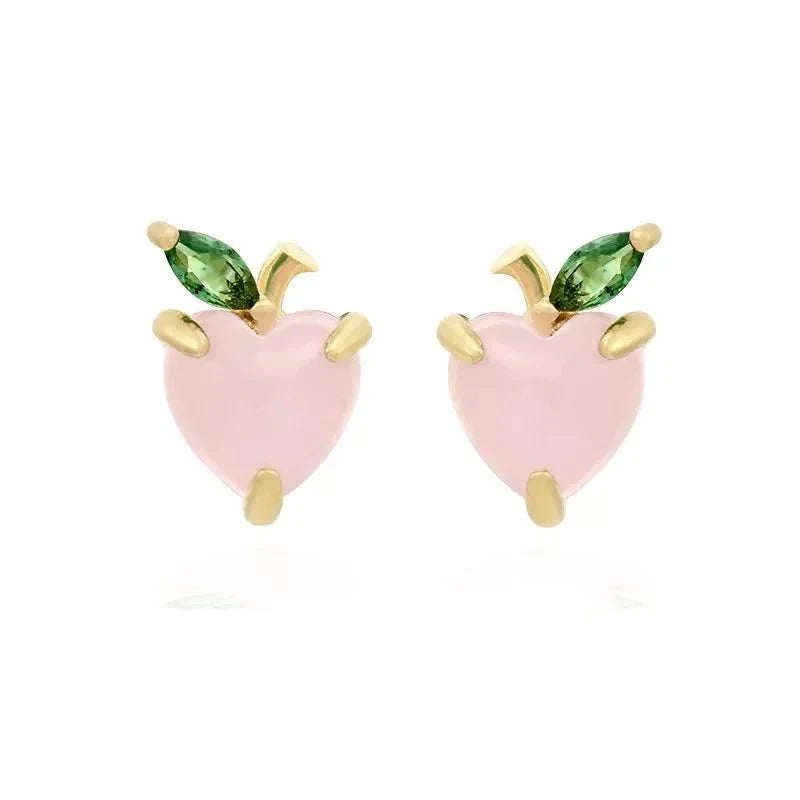 Dainty Fruit Hoop & Stud Earrings - Veinci
