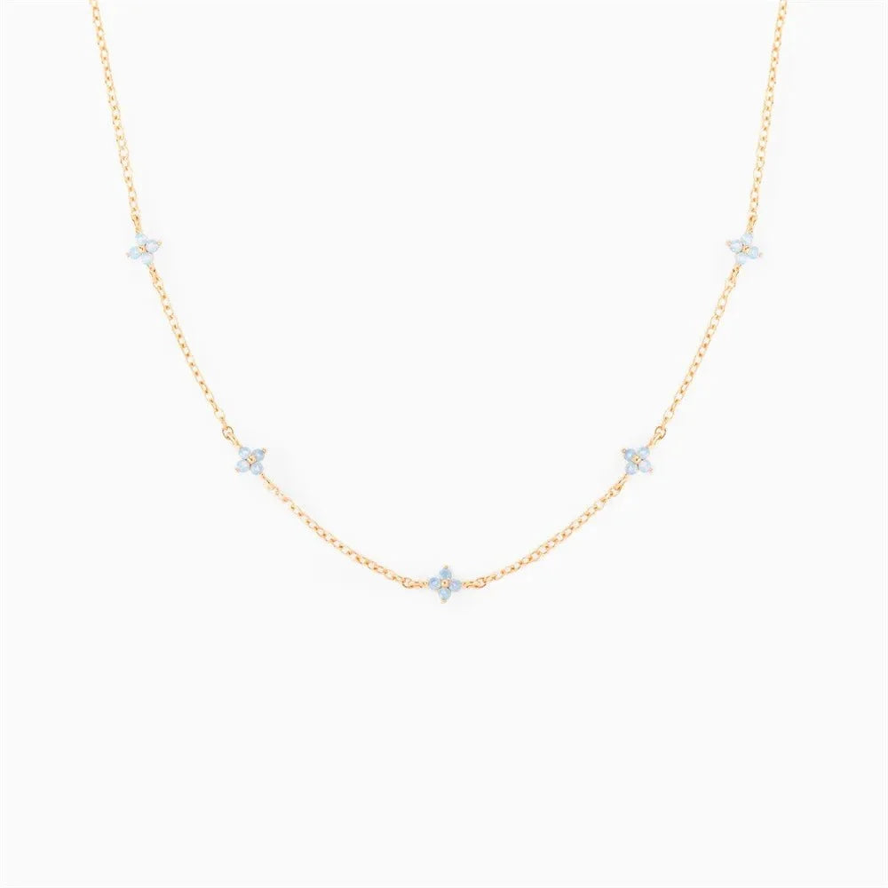 Dainty Tiny Flowers Necklace - Veinci